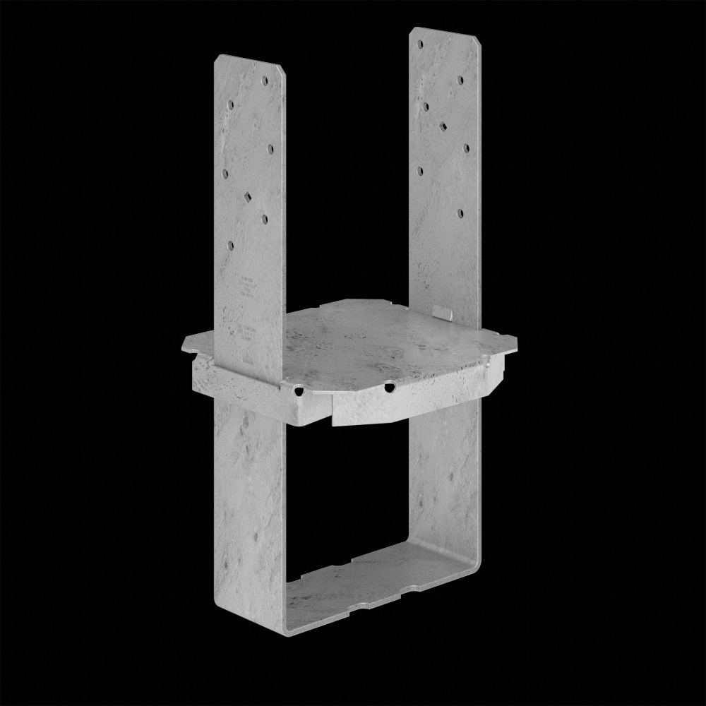 CBSQ Hot-Dip Galvanized Standoff Column Base for 8x8 with SDS Screws