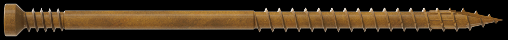 Finish Trim Screw - #7 x 3 in. T10, Trim-Head, Quik Guard®, Tan (1750-Qty)