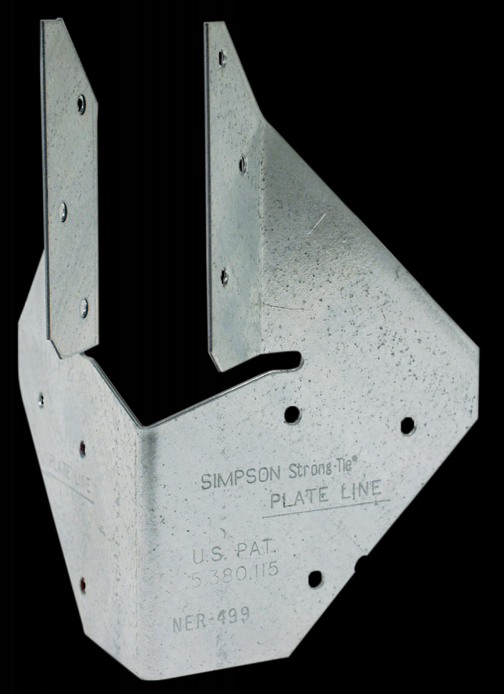 HCP 18-Gauge Galvanized Hip Corner Plate for 2x