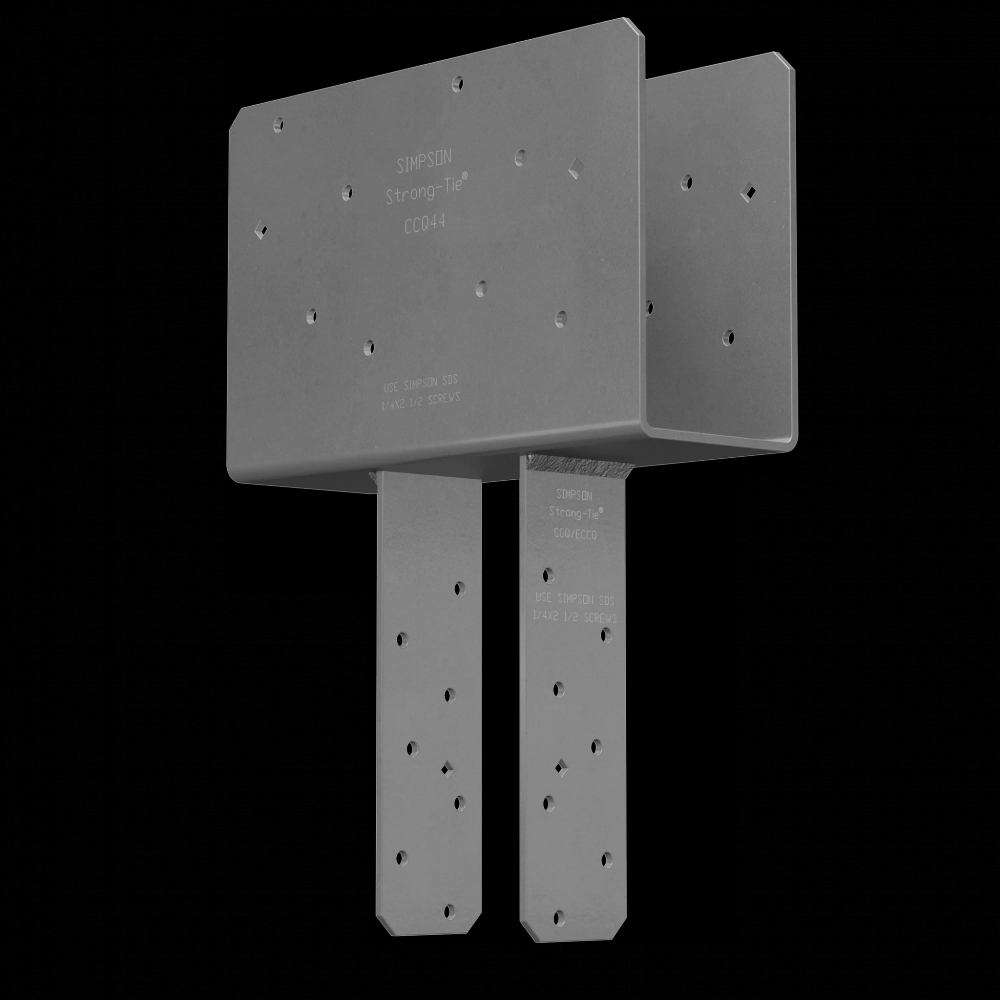 CCQ Column Cap for 4x Beam, 4x Post with Strong-Drive® SDS Screws