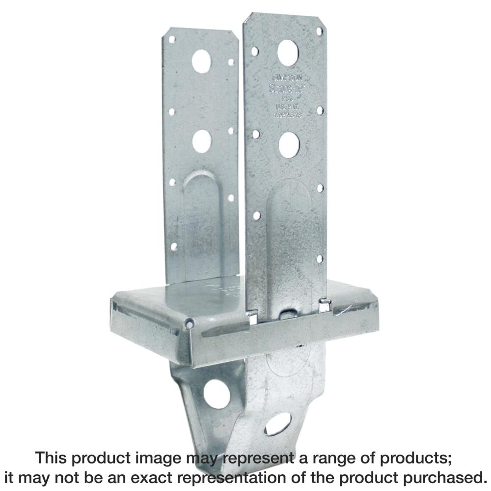 PBS Hot-Dip Galvanized Standoff Post Base for 4x6