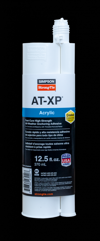 AT-XP® 12.5-oz. High-Strength Acrylic Anchoring Adhesive Cartridge w/ Nozzle