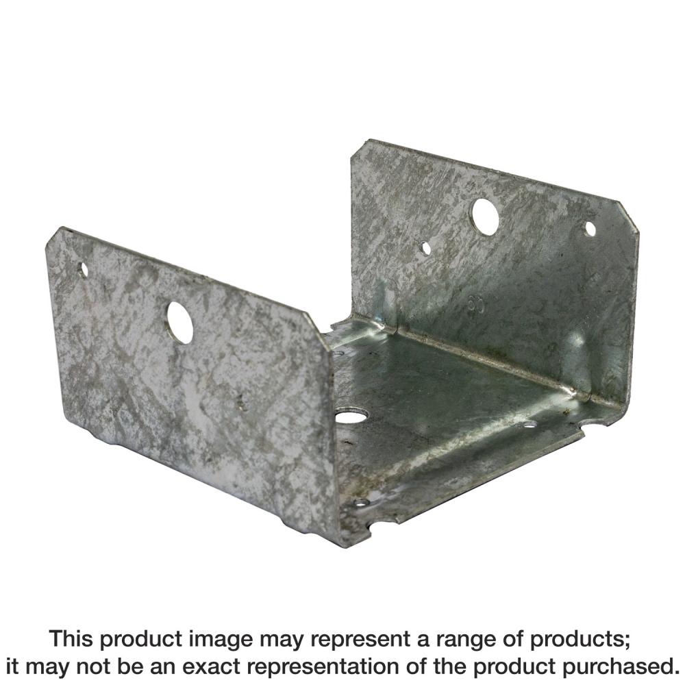 HBC Hot-Dip Galvanized Post Base for 6x Rough-Lumber Post