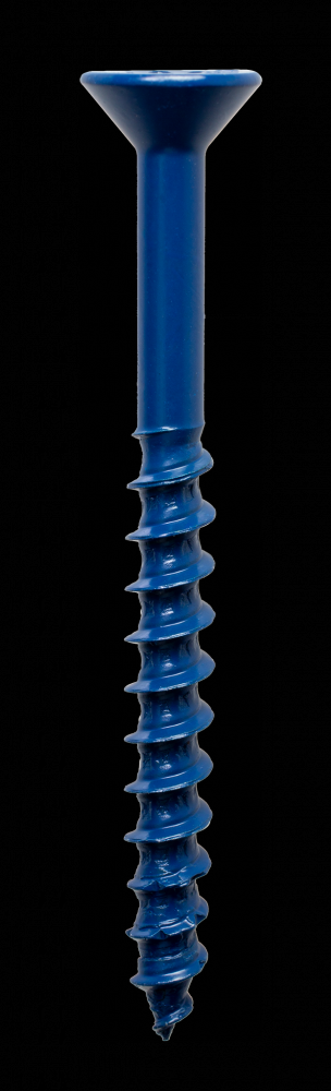 Titen Turbo™ - 1/4 in. x 2-3/4 in. 6-Lobe Flat-Head Concrete and Masonry Screw, Blue (75-Qty)