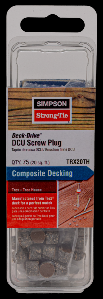 Deck-Drive™ DCU Screw Plug - Trex Tree House (75-Qty)