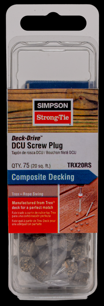 Deck-Drive™ DCU Screw Plug - Trex Rope Swing (75-Qty)