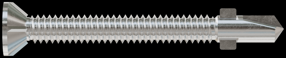Self-Drilling Flat-Head Screw with Wings - #12 x 2-1/2 in. #3 Square Type 410 (1800-Qty)