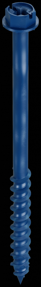 Titen Turbo™ - 1/4 in. x 3-3/4 in. Hex-Head Concrete and Masonry Screw, Blue (75-Qty)
