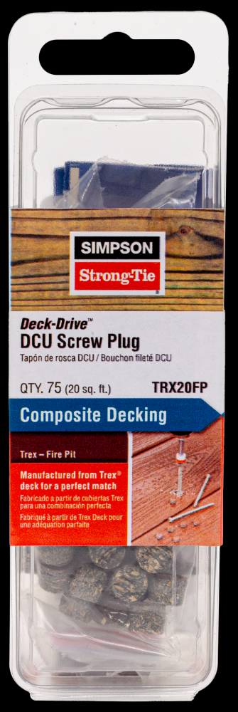 Deck-Drive™ DCU Screw Plug - Trex Fire Pit (75-Qty)