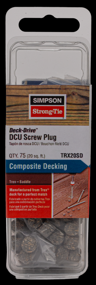 Deck-Drive™ DCU Screw Plug - Trex Saddle (75-Qty)