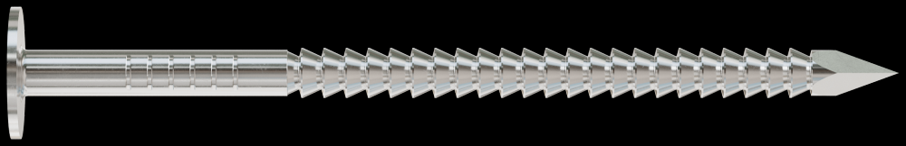 Roofing Nail, Annular Ring Shank - 2-1/2 in. x .131 in. Type 304 Stainless Steel (25 lb.)
