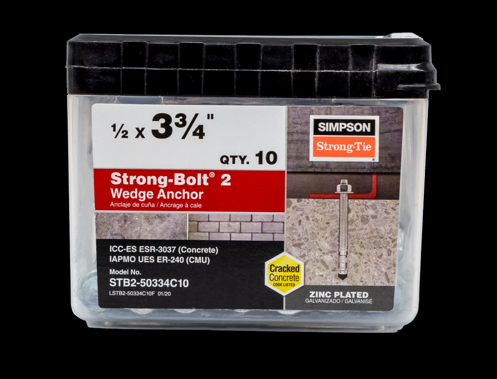 Strong-Bolt® 2 - 1/2 in. x 3-3/4 in. Wedge Anchor (10-Qty)