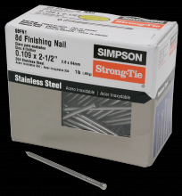 Simpson Strong-Tie S8FN1 - Finishing Nail - 2-1/2 in. x .113 in. Type 304 Stainless Steel (1 lb.)