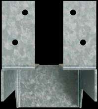 Simpson Strong-Tie HUC414TF - HUCTF Galvanized Top-Flange Concealed-Flange Joist Hanger for 4x14