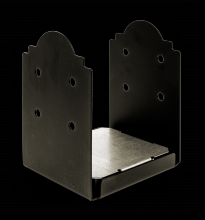 Simpson Strong-Tie APB1010 - Outdoor Accents® Mission Collection® ZMAX®, Black Powder-Coated Post Base for 10x10