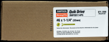 Simpson Strong-Tie DWFSD114PS - DWFSD Drywall-to-CFS Screw (Collated) - #6 x 1-1/4 in. #2 Phillips, Yellow Zinc (2500-Qty)
