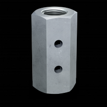 Simpson Strong-Tie CNW5/8 - CNW 5/8 in. Coupler Nut with Witness Hole®