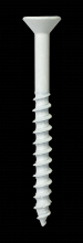 Simpson Strong-Tie TNTW25234TFC8 - Titen Turbo™ - 1/4 in. x 2-3/4 in. 6-Lobe Flat-Head Concrete and Masonry Screw, White (8-Qty)