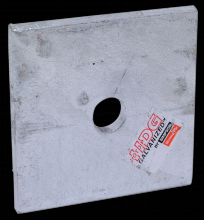 Simpson Strong-Tie BP 1/2-3HDG - BP 3 in. x 3 in. Hot-Dip Galvanized Bearing Plate with 1/2 in. Bolt Dia.