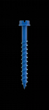 Simpson Strong-Tie TNT25214HC75 - Titen Turbo™ - 1/4 in. x 2-1/4 in. Hex-Head Concrete and Masonry Screw, Blue (75-Qty)