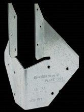 Simpson Strong-Tie HCP1.81 - HCP 18-Gauge Galvanized Hip Corner Plate for 1-3/4 in. Engineered Wood