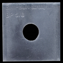 Simpson Strong-Tie BP 5/8 - BP 2-1/2 in. x 2-1/2 in. Bearing Plate with 5/8 in. Bolt Dia.