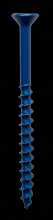 Simpson Strong-Tie TNT18234TFC8 - Titen Turbo™ - 3/16 in. x 2-3/4 in. 6-Lobe Flat-Head Concrete and Masonry Screw, Blue (8-Qty)