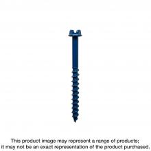 Simpson Strong-Tie TNT25314HC75 - Titen Turbo™ - 1/4 in. x 3-1/4 in. Hex-Head Concrete and Masonry Screw, Blue (75-Qty)