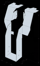 Simpson Strong-Tie DGT3.62/11.88 - DGT™ Top-Flange Fire Wall Hanger for 3-1/2 in. x 11-7/8 in. Engineered Wood