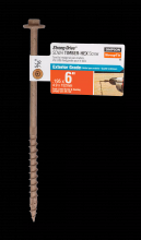 Simpson Strong-Tie SDWH19600DB-RP1 - Strong-Drive® SDWH™ TIMBER-HEX Screw - 0.195 in. x 6 in. 5/16 Hex, DB Coating