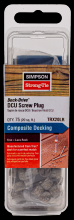 Simpson Strong-Tie TRX20LR - Deck-Drive™ DCU Screw Plug - Trex Lava Rock (75-Qty)
