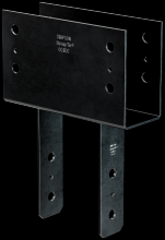 Simpson Strong-Tie CC46PC - CCPC Black Powder-Coated Column Cap for 4x Beam, 6x Post