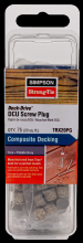Simpson Strong-Tie TRX20PG - Deck-Drive™ DCU Screw Plug - Trex Pebble Gray (75-Qty)