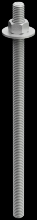 Simpson Strong-Tie RFB#4X10HDG - RFB 1/2 in. x 10 in. Hot-Dip Galvanized Retrofit Bolt