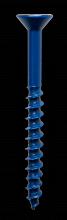 Simpson Strong-Tie TNT25234TFC75 - Titen Turbo™ - 1/4 in. x 2-3/4 in. 6-Lobe Flat-Head Concrete and Masonry Screw, Blue (75-Qty)
