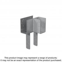 Simpson Strong-Tie ECCLRQ3.25-6SDS - ECCLLQ L-Shape End Column Cap for 3-1/4 in. Beams, 6x Post w/ SDS Screws, Skewed Right