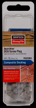 Simpson Strong-Tie TRX20RS - Deck-Drive™ DCU Screw Plug - Trex Rope Swing (75-Qty)