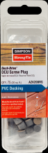 Simpson Strong-Tie AZK20BRS - Deck-Drive™ DCU Screw Plug - Azek Brownstone (75-Qty)