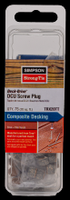 Simpson Strong-Tie TRX20TT - Deck-Drive™ DCU Screw Plug - Trex Tiki Torch (75-Qty)