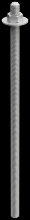 Simpson Strong-Tie RFB#5X16HDG - RFB 5/8 in. x 16 in. Hot-Dip Galvanized Retrofit Bolt