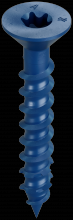 Simpson Strong-Tie TNT25134TFC75 - Titen Turbo™ - 1/4 in. x 1-3/4 in. 6-Lobe Flat-Head Concrete and Masonry Screw, Blue (75-Qty)