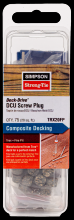 Simpson Strong-Tie TRX20FP - Deck-Drive™ DCU Screw Plug - Trex Fire Pit (75-Qty)