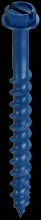Simpson Strong-Tie TNT18214H - Titen Turbo™ - 3/16 in. x 2-1/4 in. Hex-Head Concrete and Masonry Screw, Blue (100-Qty)