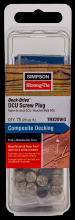 Simpson Strong-Tie TRX20WG - Deck-Drive™ DCU Screw Plug - Trex Winchester Gray (75-Qty)