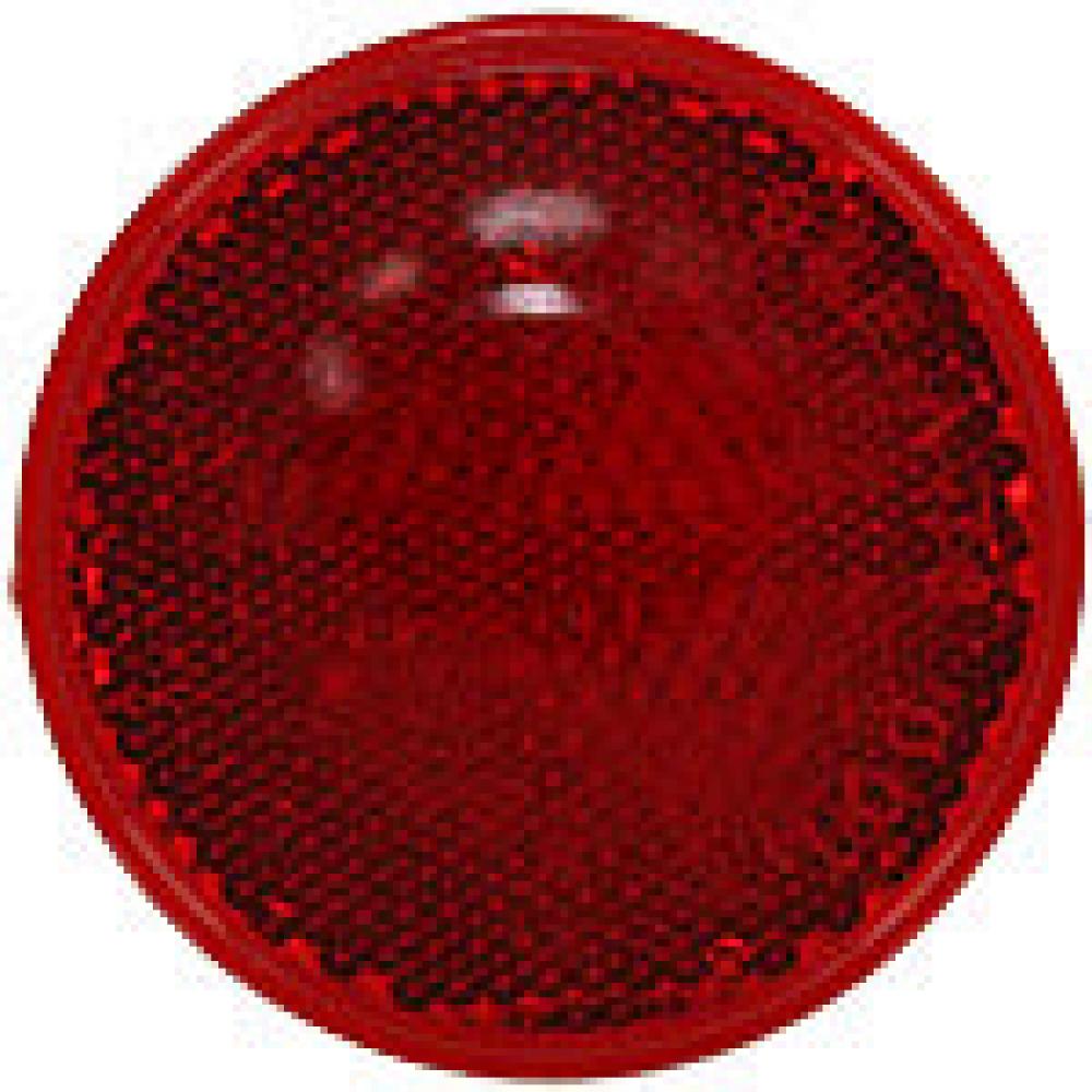 REFL RED ROUND 2-3/16Inch ADHESIVE-BACK