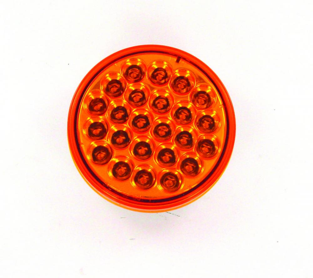 LED LMP SLD AMB T/T ROUND 4Inch 24-DIODES