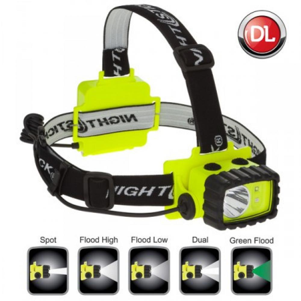 Intrinsically Safe LED Headlamp- 130 Lumens- Green Flood