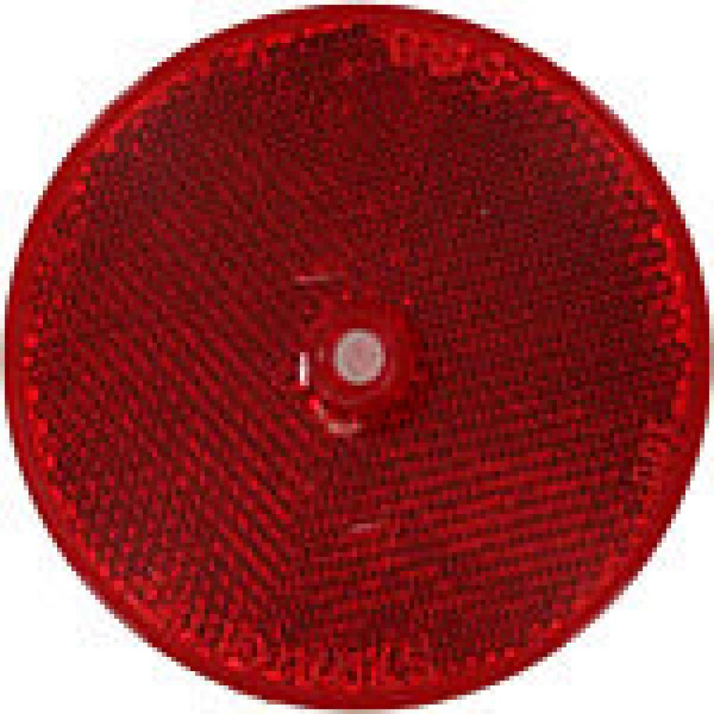 REFL RED ROUND 3-3/16Inch CENTRE HOLE