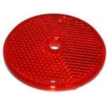 Techspan 716036 - REFL RED ROUND 2-3/16Inch CENTRE HOLE PLASTIC-BACK