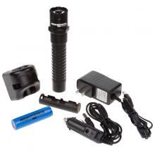 Techspan TAC-560XL - Xtreme Lumens Metal Multi-Function Tactical Rechargeable LED Flashlight - Black